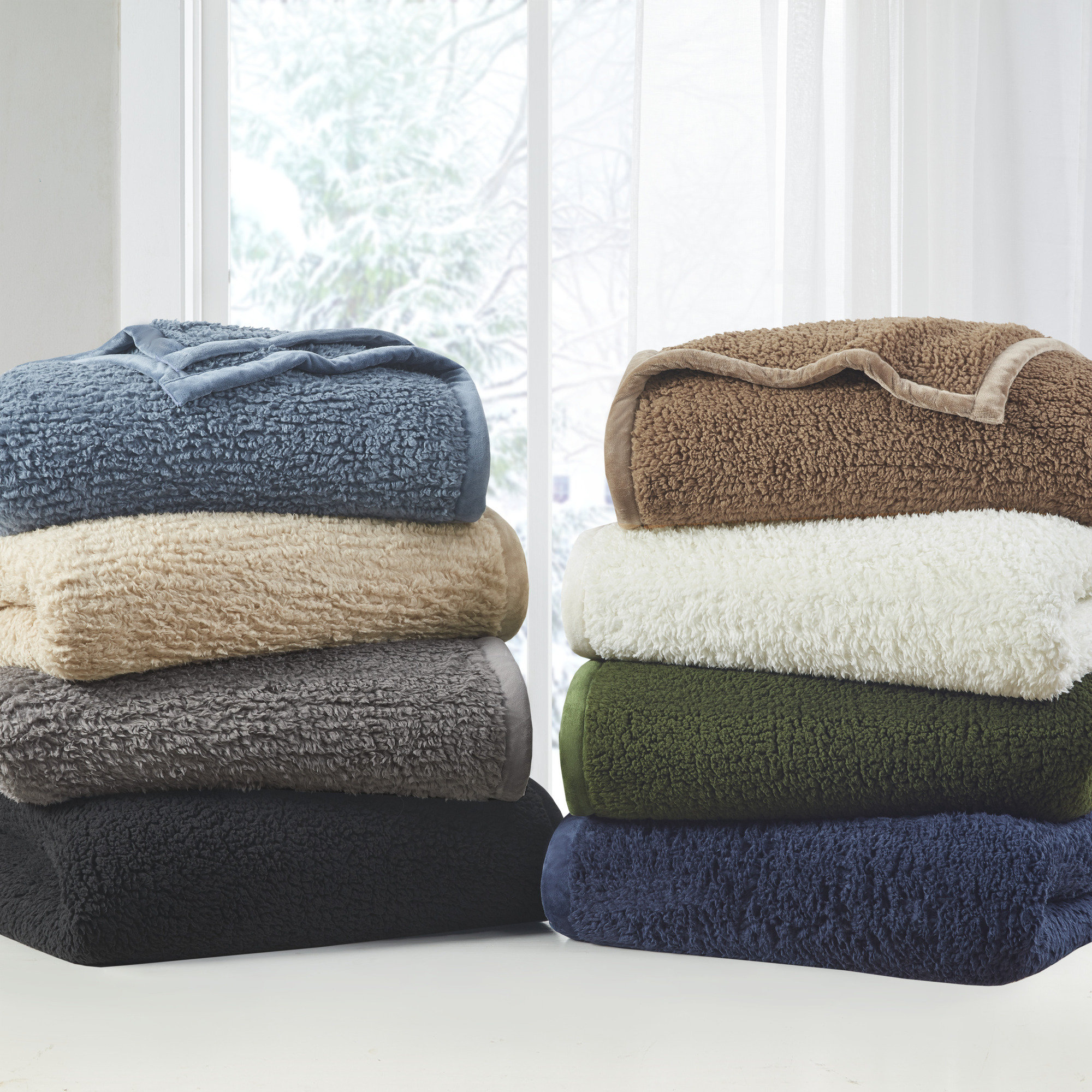 Woolrich burlington berber fleece blanket sale